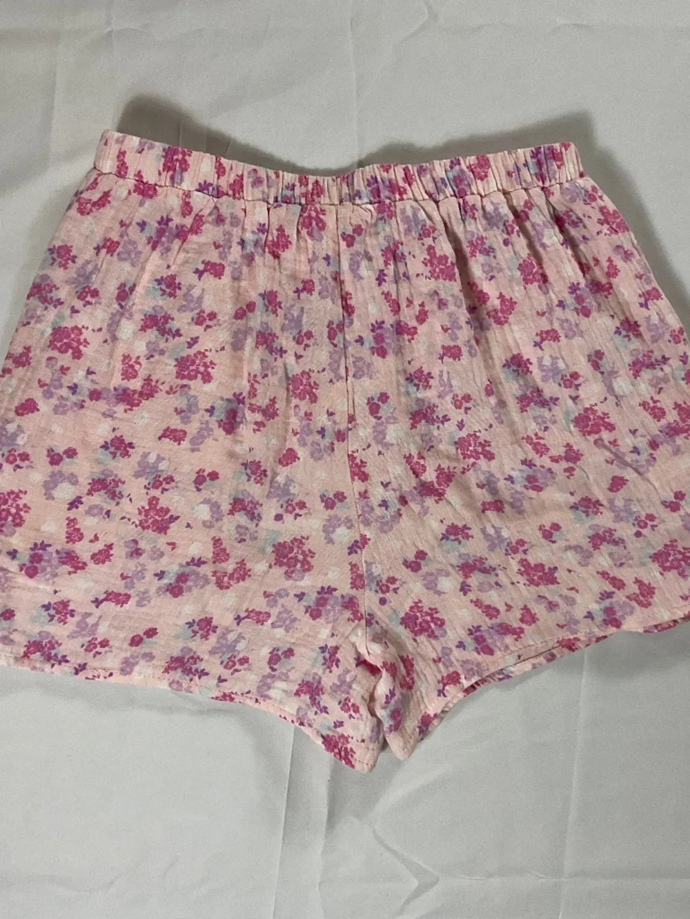 CeCe Girls XL Prink Floral Collared Top With Matching Shorts